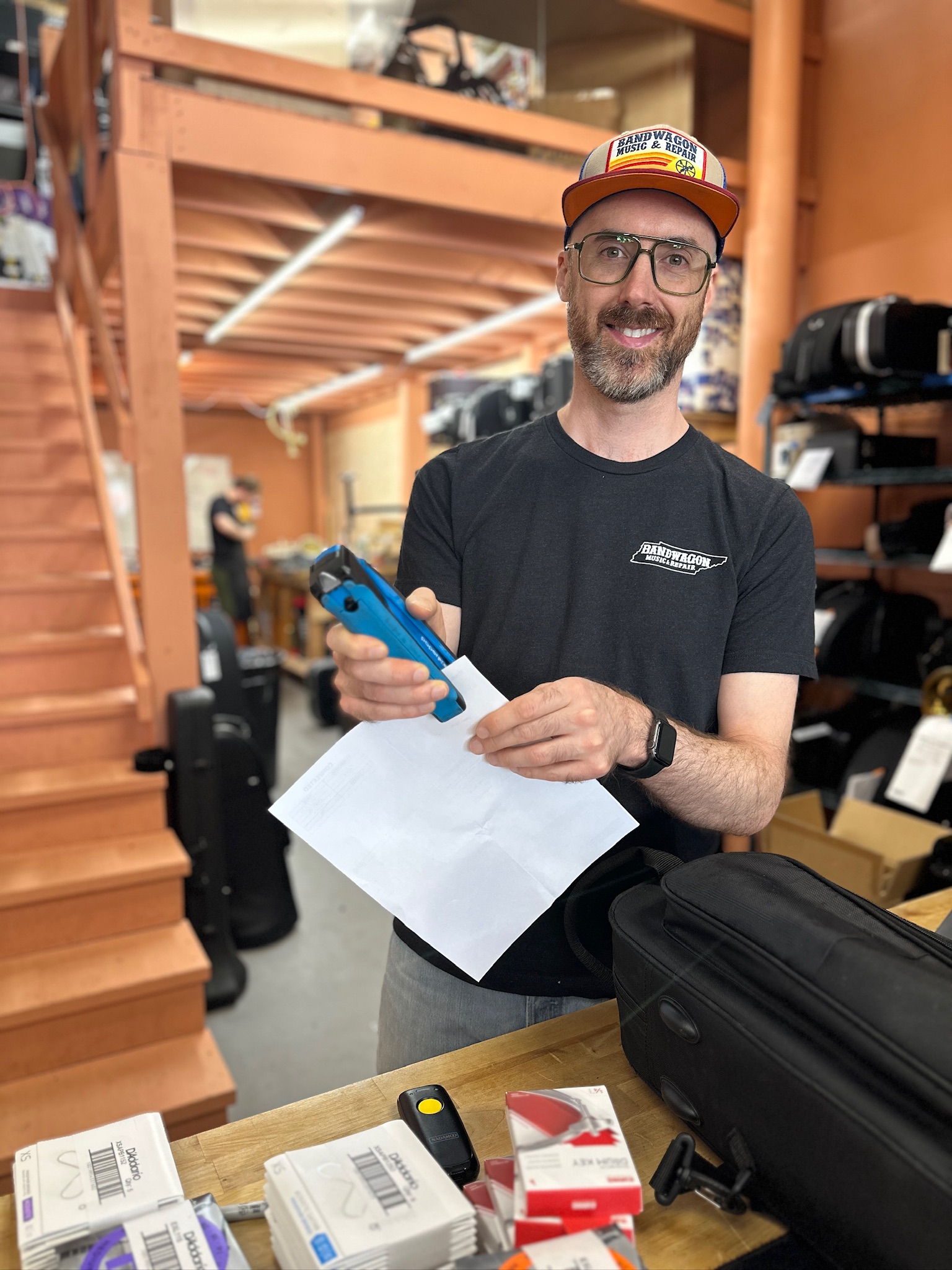 Nate Hefron fulfilling an order