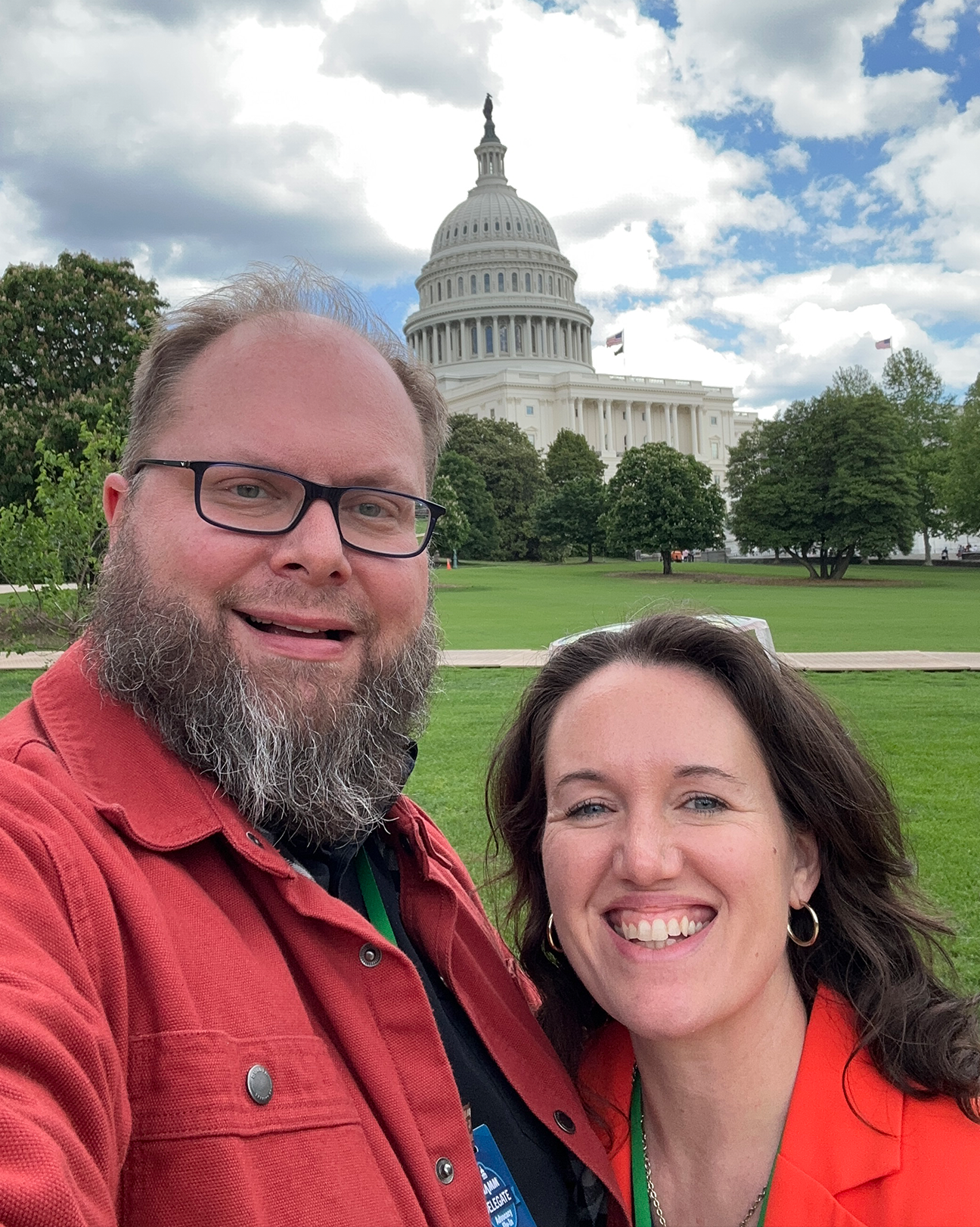 Linden & Jennifer in front of the White House in DC