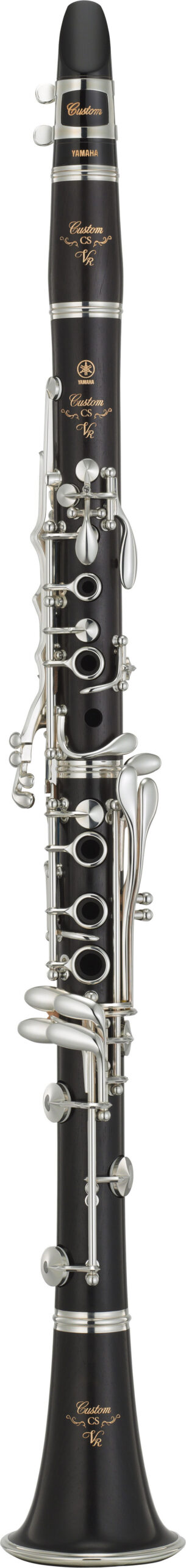Yamaha YPC-62R grenadilla wood piccolo with silver-plated keys on white background